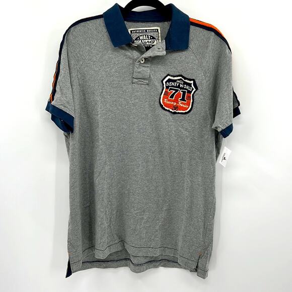 Walt Disney World Parks Racing Series Men's Polo Shirt - large - new with tags - Picture 1 of 7